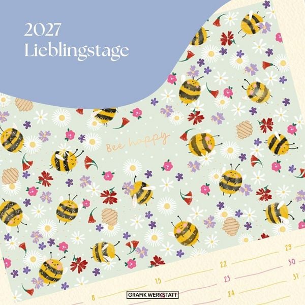Produktbild: Wandkalender quadratisch 2027 Lieblingstage