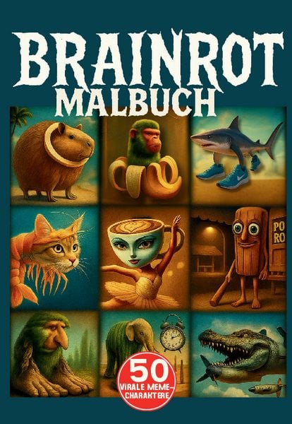 Brainrot Malbuch, Taschenbuch von Inrot Scribbles, Lucid Page Media, 9783691049411