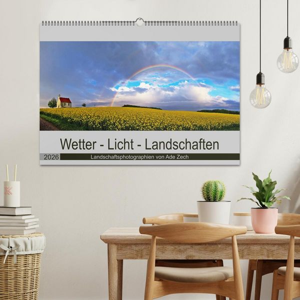 Produktbild: Wetter - Licht - Landschaften (Wandkalender 2026 DIN A2 quer), CALVENDO Monatskalender