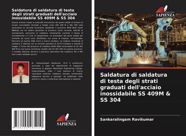Produktbild: Saldatura di saldatura di testa degli strati graduati dell'acciaio inossidabile SS 409M & SS 304
