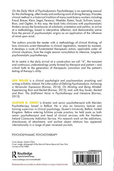 Produktbild: On the Daily Work of Psychodynamic Psychotherapy