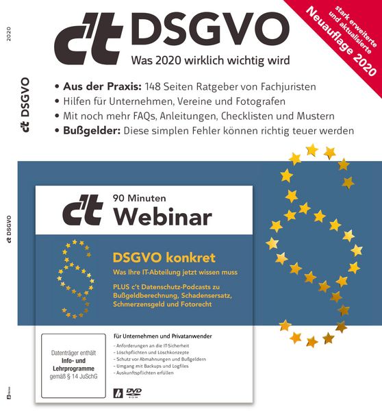 Produktbild: C't DSGVO 2020 - Was 2020 wirklich wichtig wird