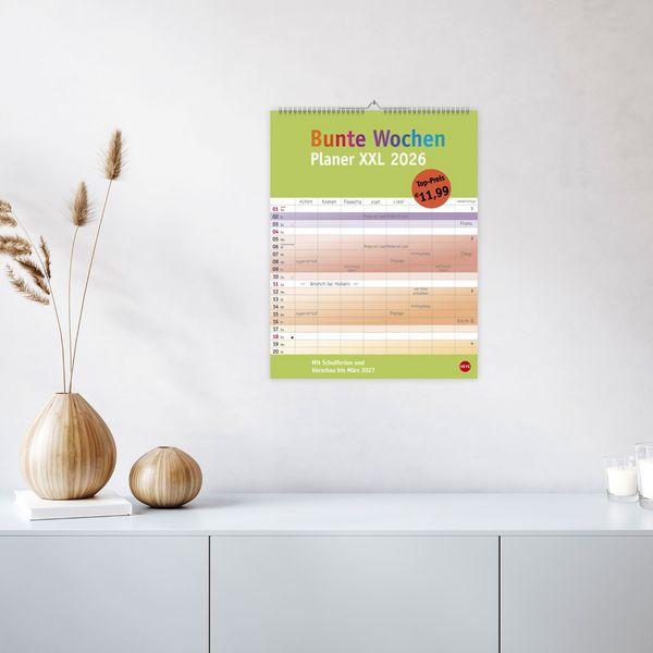 Produktbild: Bunte Wochen Planer XXL 2026