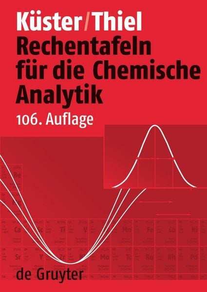 Produktbild: Rechentafeln f&uuml;r die Chemische Analytik