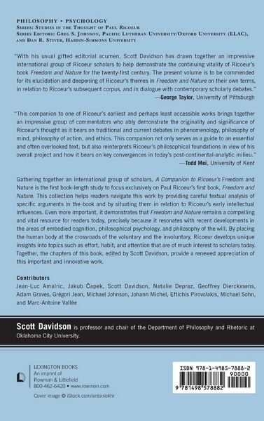 Produktbild: Companion to Ricoeur's Freedom and Nature
