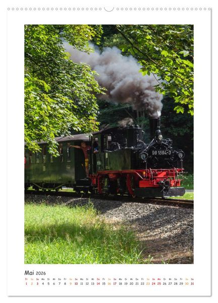 Produktbild: Faszination Museumsbahn (hochwertiger Premium Wandkalender 2026 DIN A2 hoch), Kunstdruck in Hochglanz