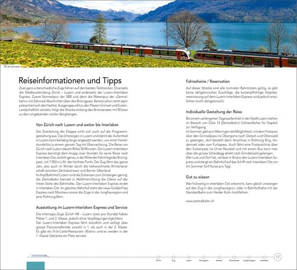 Produktbild: Hallwag Reisef&uuml;hrer Grand Train Tour of Switzerland, deutsche Ausgabe