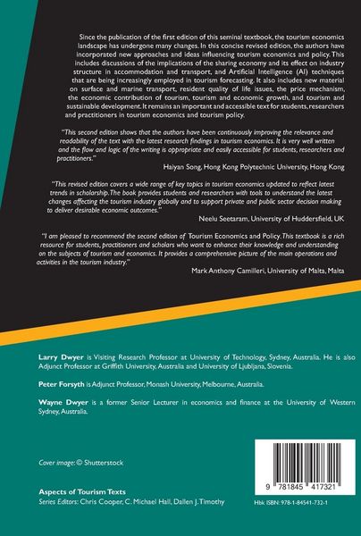 Produktbild: Tourism Economics and Policy