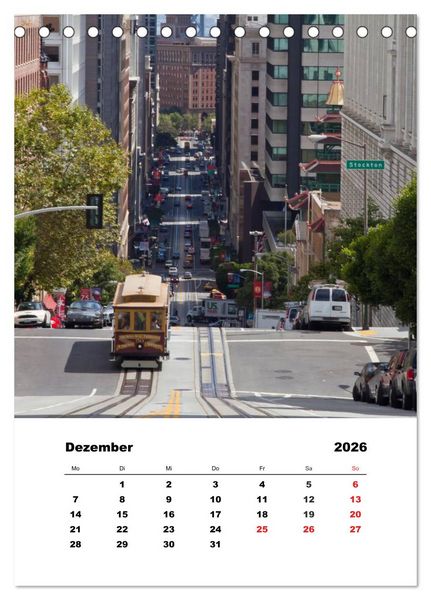 Produktbild: SAN FRANCISCO im Sommer (Tischkalender 2026 DIN A5 hoch), CALVENDO Monatskalender