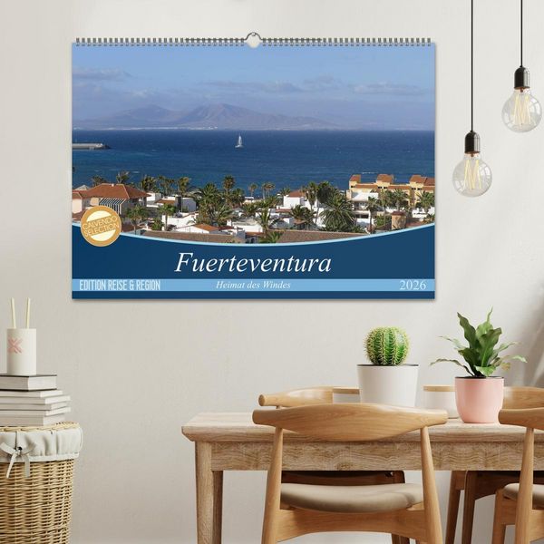 Produktbild: Fuerteventura - Heimat des Windes (Wandkalender 2026 DIN A2 quer), CALVENDO Monatskalender