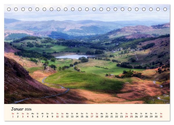Produktbild: Lake District England (Tischkalender 2026 DIN A5 quer), CALVENDO Monatskalender
