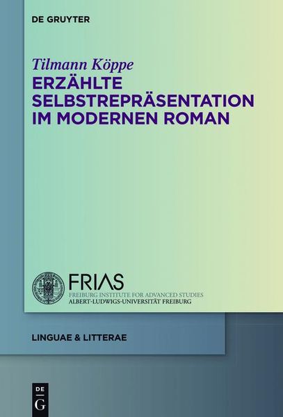 Produktbild: Erz&auml;hlte Selbstrepr&auml;sentation im modernen Roman