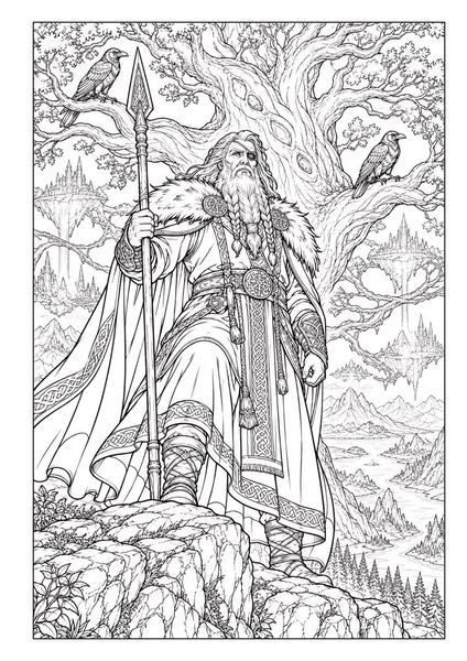 Produktbild: G&ouml;tter & Legenden &ndash; Fantasy Malbuch f&uuml;r Erwachsene mit 50 detailreichen Ausmalbildern