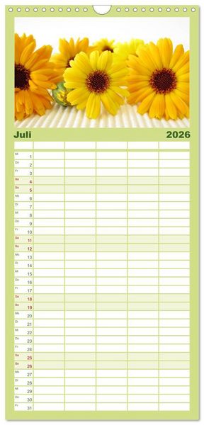 Produktbild: Familienplaner 2026 - Momente zum Innehalten mit 5 Spalten (Wandkalender, 21 x 45 cm) CALVENDO