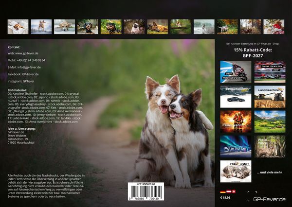 Produktbild: Wuff - Unsere Vierbeiner - Der Hundekalender - 2027 - Kalender DIN A3