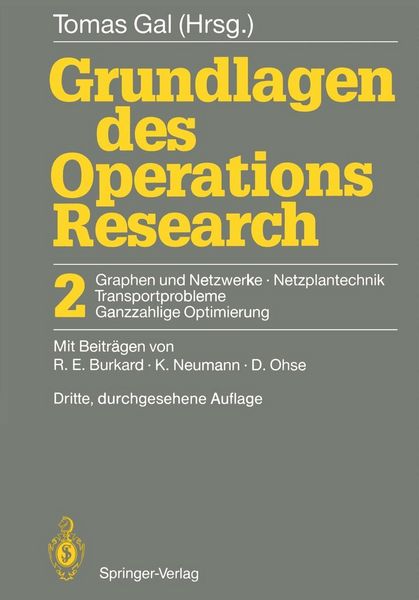 Produktbild: Grundlagen des Operations Research