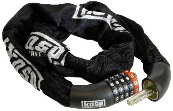 Produktbild: Kasp K470810D Kettenschloss Schwarz Zahlenschloss