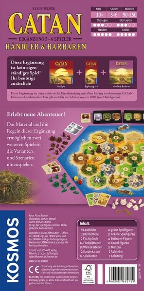 Produktbild: Catan H&auml;ndler & Barbaren Erg&auml;nzung 5/6 Spieler