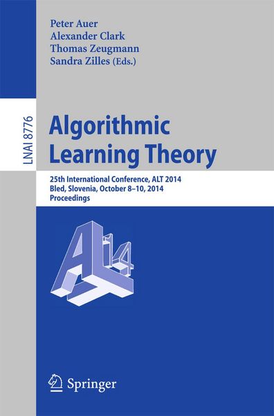 Produktbild: Algorithmic Learning Theory