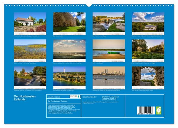 Produktbild: Der Nordwesten Estlands (hochwertiger Premium Wandkalender 2026 DIN A2 quer), Kunstdruck in Hochglanz