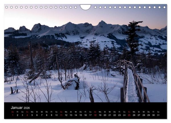 Produktbild: Lichtstimmungen Schweiz 2026 (Wandkalender 2026 DIN A4 quer), CALVENDO Monatskalender