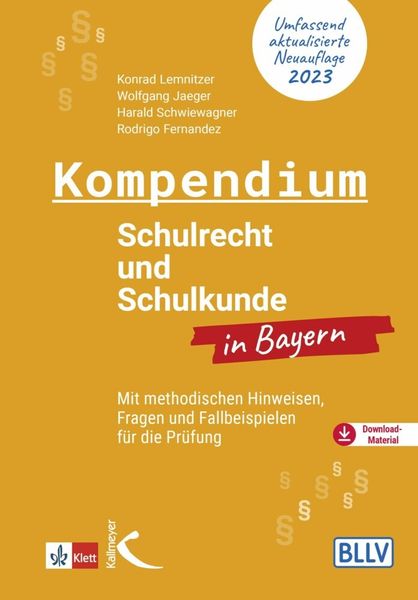 Produktbild: Lemnitzer, K: Kompendium Schulrecht und Schulkunde in Bayern