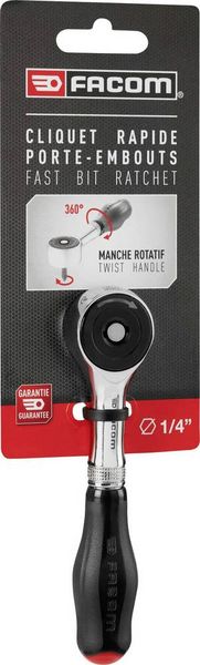 Produktbild: Facom R.PE360PB Umschaltknarre 1/4" (6.3 mm) 120mm