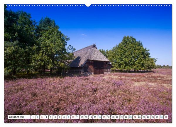 Produktbild: L&uuml;neburger Heide &ndash; Im Wandel der Jahreszeiten (hochwertiger Premium Wandkalender 2027 DIN A2 quer), Kunstdruck in Hochglanz