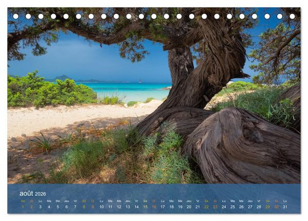 Produktbild: Sardaigne - L'&acirc;me sauvage de la M&eacute;diterran&eacute;e (Calendrier de bureau 2026 DIN A5 vertical), CALVENDO calendrier mensuel
