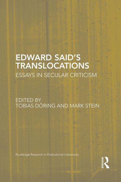 Produktbild: Edward Said's Translocations