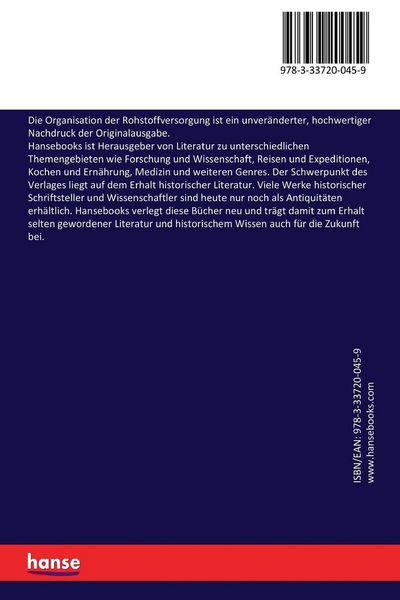 Produktbild: Die Organisation der Rohstoffversorgung
