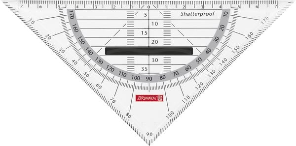 Produktbild: Brunnen Geometrie-Dreieck 16cm Griff onyx