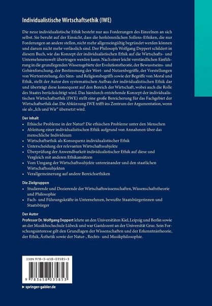 Produktbild: Individualistische Wirtschaftsethik (IWE)