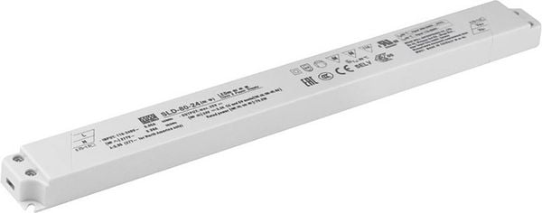 Produktbild: MEAN WELL MW SLD-80-24 LED-Treiber Konstantspannung, Konstantstrom 79.2W 3.3A 24 V/DC M&ouml;belzulassung, PFC-Schaltkreis