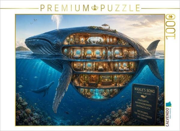 CALVENDO Puzzle Whales Song Resort | 1000 Teile Lege-Größe 64x48cm Foto-Puzzle für glückliche Stunden