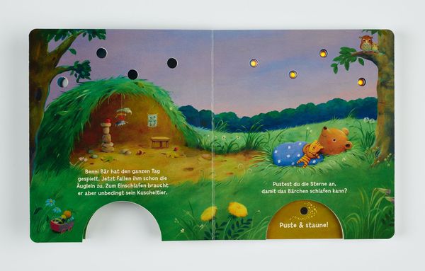 Produktbild: Mein Puste-Licht-Buch: Wenn im Dunkeln Sterne funkeln
