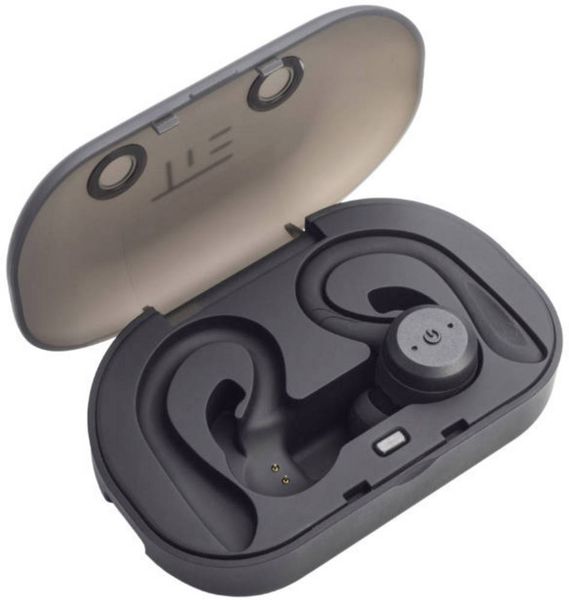 Produktbild: Tie Studio TBE1018 In Ear Kopfh&ouml;rer Bluetooth&reg; Schwarz Wasserbest&auml;ndig, Ohrb&uuml;gel Sport