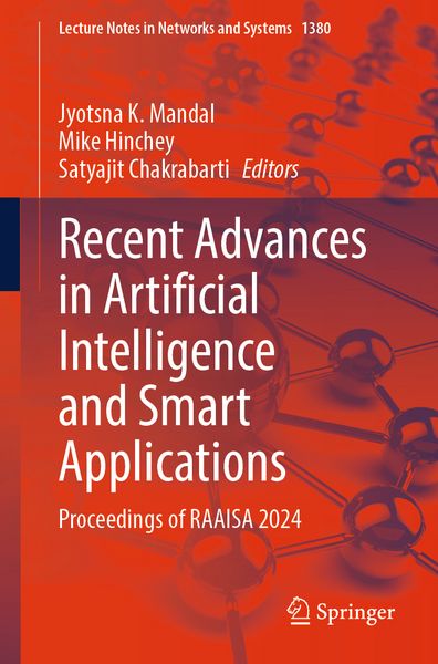 Produktbild: Recent Advances in Artificial Intelligence and Smart Applications