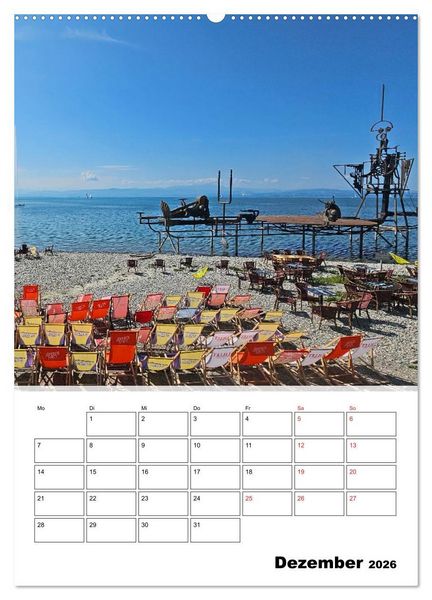 Produktbild: Bodenseeradweg - Auf dem Bodensee durch 3 L&auml;nder (Wandkalender 2026 DIN A2 hoch), CALVENDO Monatskalender