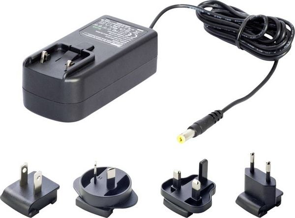 Produktbild: Dehner Elektronik SYL 1460-2424-W2E (Europe 2.1x5.5x11-S) rc1.8m (6ft), LED LED-Treiber Konstantspannung 24W 1A 24 V/D