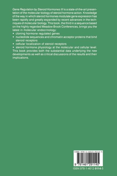 Produktbild: Gene Regulation by Steroid Hormones III