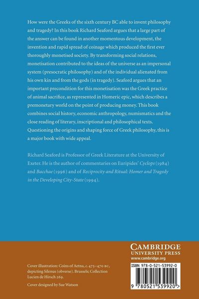 Produktbild: Money and the Early Greek Mind