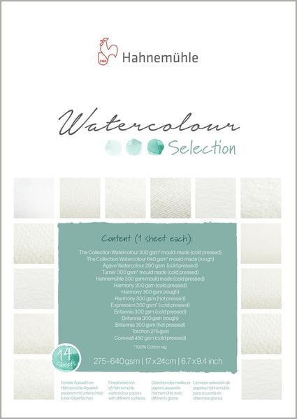 Produktbild: Hahnem&uuml;hle Papier Watercolour Selection, 17 x 24 cm