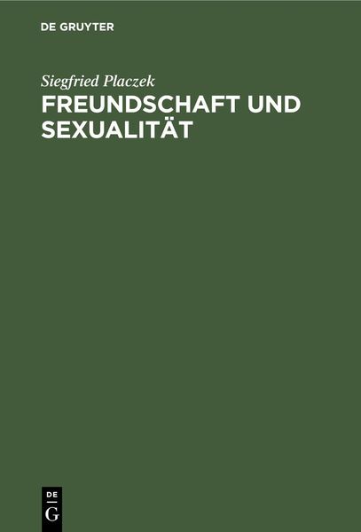 Produktbild: Freundschaft und Sexualit&auml;t