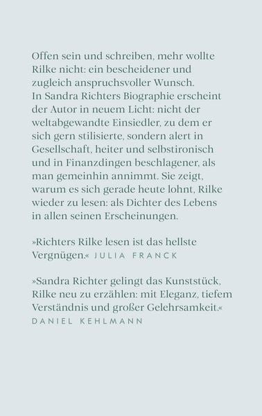 Produktbild: Rainer Maria Rilke oder Das offene Leben