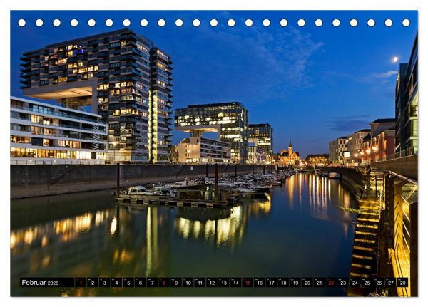 Produktbild: K&Ouml;LN AUSBLICK - RHEINBLICK (Tischkalender 2026 DIN A5 quer), CALVENDO Monatskalender