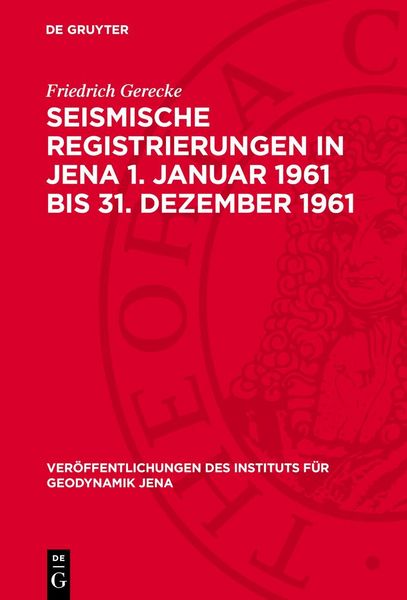 Produktbild: Seismische Registrierungen in Jena 1. Januar 1961 bis 31. Dezember 1961