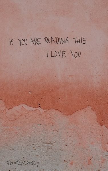If you are reading this, I love you