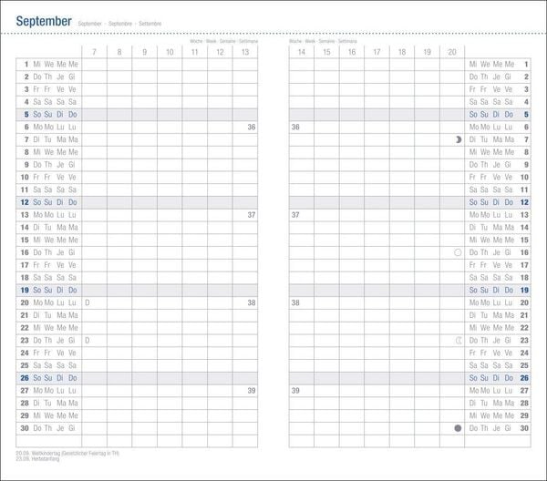 Produktbild: Leporello, schwarz Kalender 2027