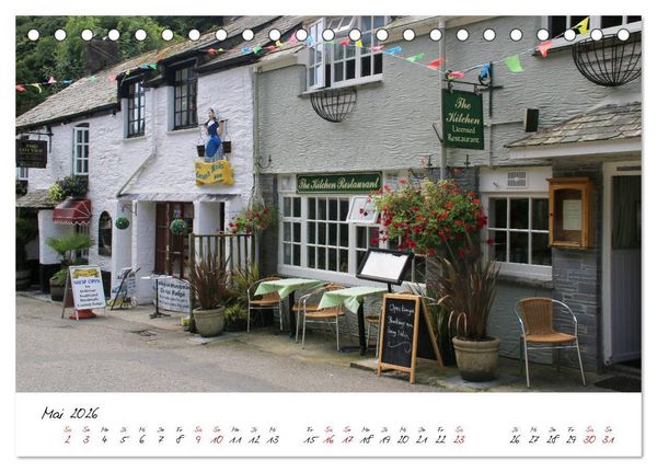 Produktbild: Reizvolles S&uuml;dengland Devon und Cornwall (Tischkalender 2026 DIN A5 quer), CALVENDO Monatskalender